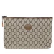 Gucci Vintage Pre-owned Canvas kuvertvskor Beige, Dam