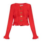 Ganni Mohair cardigan Red, Dam