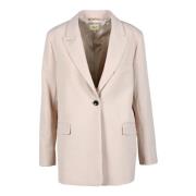 Bellerose Elegant Blazer med Polyesterblandning Pink, Dam