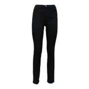 Emporio Armani Svarta Skinny Fit Denim Jeans Black, Dam