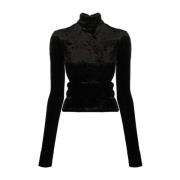 Pinko Svart Top med Stil Black, Dam