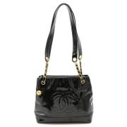 Chanel Vintage Pre-owned Laeder totevskor Black, Dam