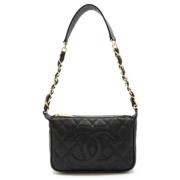 Chanel Vintage Pre-owned Laeder chanel-vskor Black, Dam