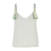 JW Anderson Elegant Vit Tyltopp White, Dam