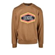 Diesel Bomullsblandning Sweatshirt Brown, Herr