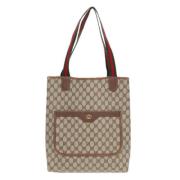 Gucci Vintage Pre-owned Canvas totevskor Beige, Dam