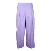 Liviana Conti Bomullsblandning Elastan Byxor Purple, Dam