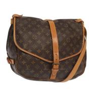 Louis Vuitton Vintage Pre-owned Canvas louis-vuitton-vskor Brown, Dam