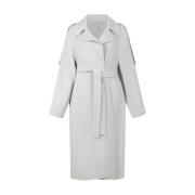 Max Mara Elegant Kappor Kollektion White, Dam