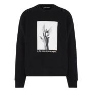 Palm Angels Wings Crewneck Sweatshirt Män Black, Herr