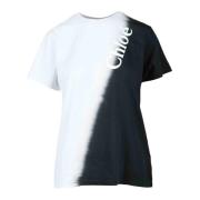 Chloé Bomull T-shirt Black, Dam