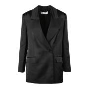 Nineminutes Stilig Jacka i Polyester Elastan Blandning Black, Dam