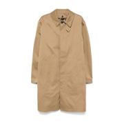 Saint Laurent Cotton Gabardine Parka Beige, Herr