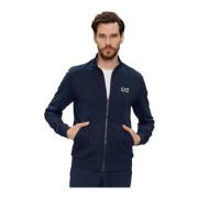 Emporio Armani EA7 Bomullsjacka - Regular Fit Blue, Herr