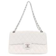 Chanel Vintage Pre-owned Laeder chanel-vskor White, Dam