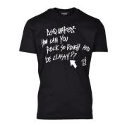 Dsquared2 Bomull T-shirt Black, Herr