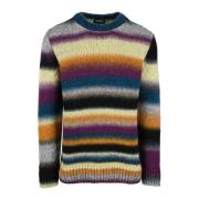 Dondup Stickad Tröja Alpacka Blandning Multicolor, Herr