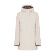 Suns Vändbar Parka med Fuskpälsfoder Beige, Dam