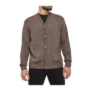 Armani Exchange Brun stickad kofta Brown, Herr