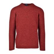 Drumohr Lyxig Ull Cashmere Blandningströja Red, Herr