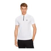 Emporio Armani EA7 Regular Fit Polo Shirt - Vit White, Herr