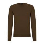 Hugo Boss Grön Crew Neck Sweater Green, Herr