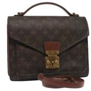 Louis Vuitton Vintage Pre-owned Canvas handvskor Brown, Dam