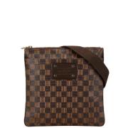 Louis Vuitton Vintage Pre-owned Canvas crossbodyvskor Brown, Dam