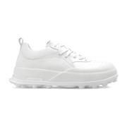 Jil Sander Lädersneakers med logotyp White, Herr