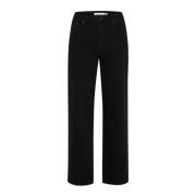 Gestuz Bred Ben Mörk Tvättad Svart Jeans Black, Dam