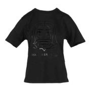 Chiara Ferragni Collection Bomull T-shirt med Modellnamn Black, Dam