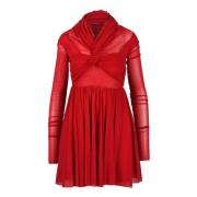 Philosophy di Lorenzo Serafini Elegant Nylon Klänning Red, Dam