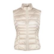 Guess Puffer Vest med Polyester och Polyamid Beige, Dam