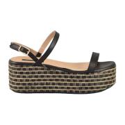 Patrizia Pepe Lädersandal Black, Dam