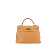 Hermès Vintage Pre-owned Laeder handvskor Beige, Dam