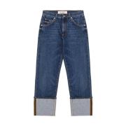 Roy Roger's Mörk Tvätt Denim Klassiska Jeans Blue, Dam