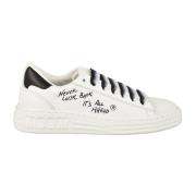 Msgm Läder Gummisula Sneakers White, Herr