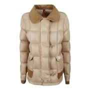 Fay Beige Dun Pufferjacka Beige, Dam