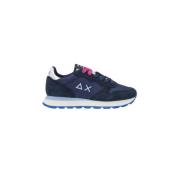 Sun68 Ally Solid Nylon Sneakers Blue, Dam