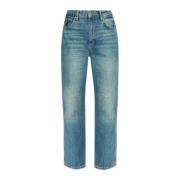 Anine Bing Jeans med logotyp Blue, Dam