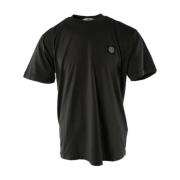 Stone Island Grön Bomull T-shirt för Män Green, Herr