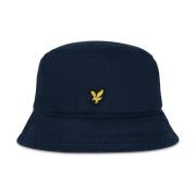 Lyle & Scott Snygg Bucket Hat Blue, Herr