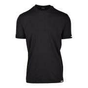 Dsquared2 Bomull Elastan Underkläder T-shirt Black, Herr