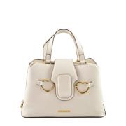 Love Moschino Stilig PU-väska White, Dam