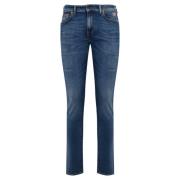 Roy Roger's Slim Fit Blå Denim Byxor Blue, Herr