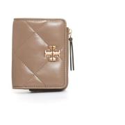 Tory Burch Taupe Bi-Fold Plånbok Beige, Dam