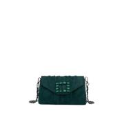 ALMA EN PENA Flap Handbag Green, Dam