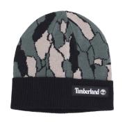 Timberland Camo Stickad Mössa Grön Green, Herr