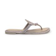 Tory Burch Knutna Pave Sandaler Gray, Dam