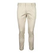 Entre amis Bomull Elastan Byxor Beige, Herr